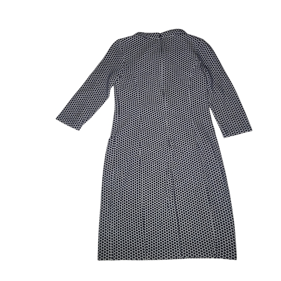 Boden Sarah Smart Day Navy White Dress Size 2 - Picture 6 of 8